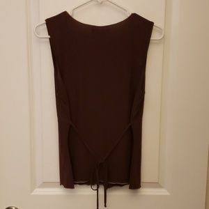 anchor blue Tops - Brown sleeveless v-neck top anchor blue Tops - Brown sleeveless v-neck top